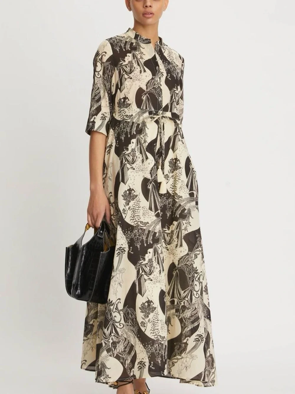 tory burch printed shirtdress -s